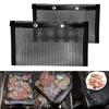 2pcs Outdoor BBQ Picnic Tool Non-Stick Mesh Reusable Grilling Heat Resistant