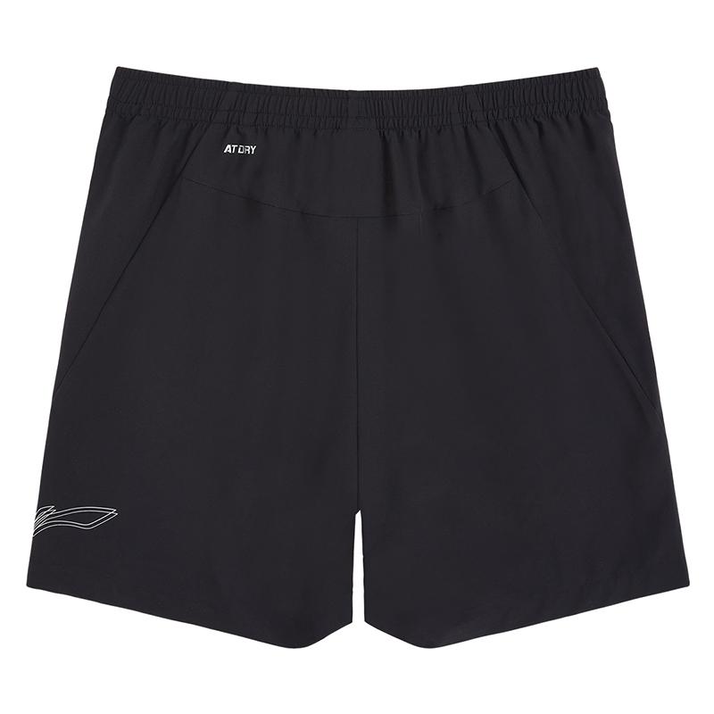 Li-Ning Comfortable Simple Lace-Up Solid Color Breathable Loose Casual Shorts Unisex shorts AKSV787-1