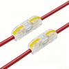 50 Pcs Lever Wire Connectors 1 In 1 Out Electrical Wire Butt Splice Inline Terminals Mini Quick Connector