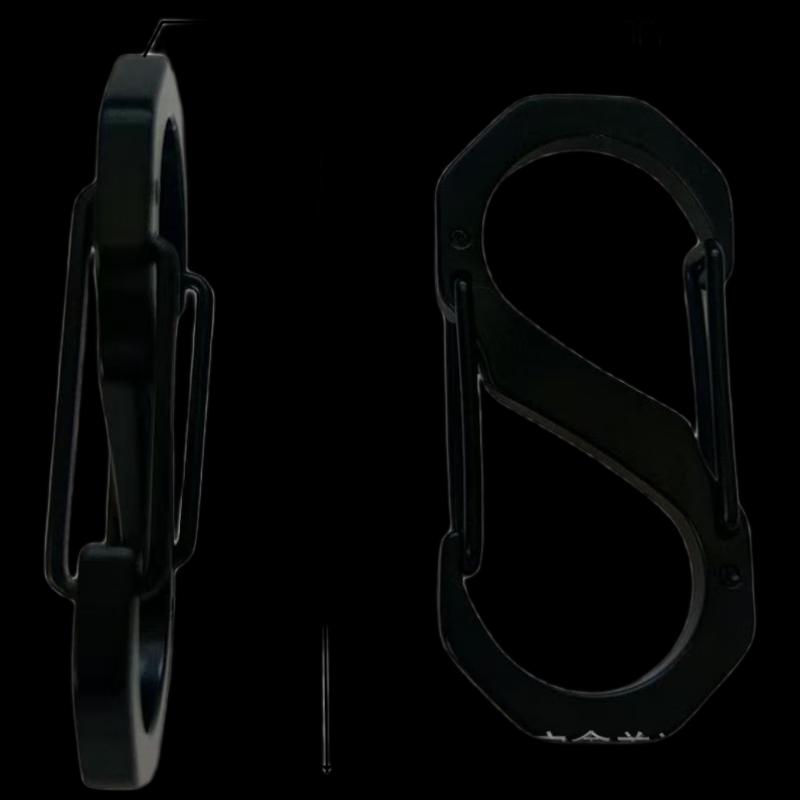 Multi-functional S-Type 304 Stainless Steel Carabiner Hook