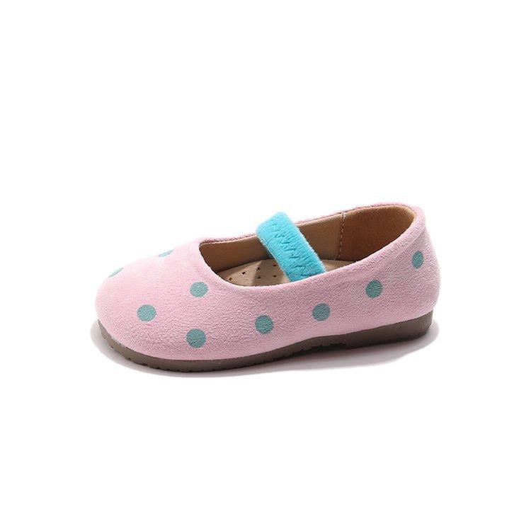 Women's treasure leather shoes 2025 spring and autumn new ballet round head small ladyshoes girls shoes princess women's treasure dopamine polka dot
