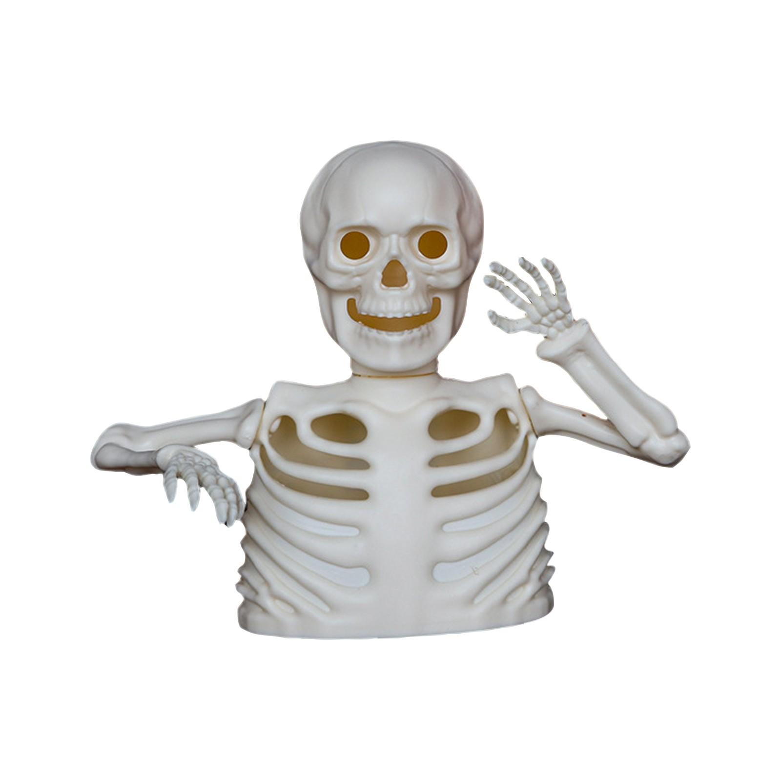 

Halloween Ornaments Skeleton Electronic Candles, Skeleton Joints Can Be Activity, Jack-o-lantern Party Props One Size белый