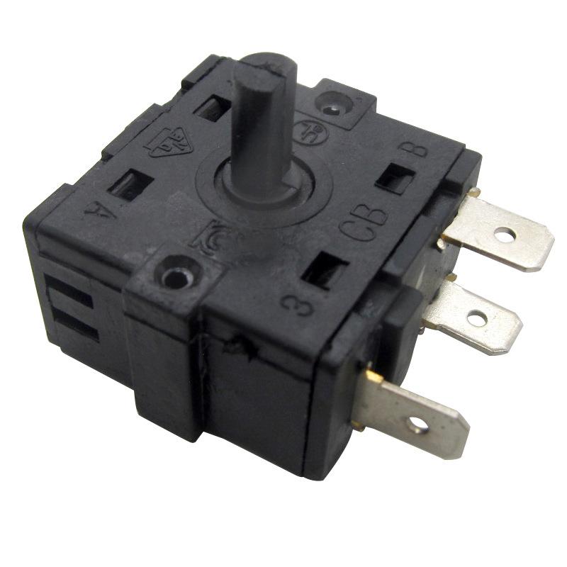 1Pcs Electric Room Heater Gear Position Switch Accessories 3 Pin 5Pin Rotary Switch Selector AC 250V 16A