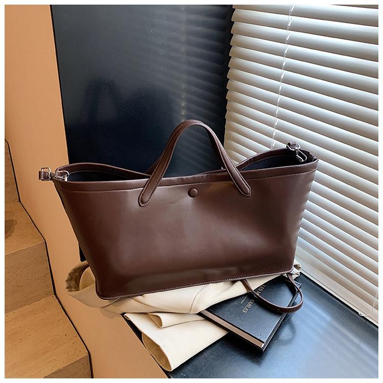Premium bag women's 2025 new fashion messenger bag summer hand-held mother bucket bag