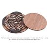 Guitar Wooden Soundhole Sound Hole Cover Block Feedback Buffer Mahogany Wood for EQ Acoustic Folk Guitars