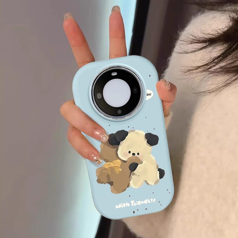

Hug the puppy for huawei pura80pro mobile phone case mate60 women s P60/50/40/30 cute Huawei pura80pro