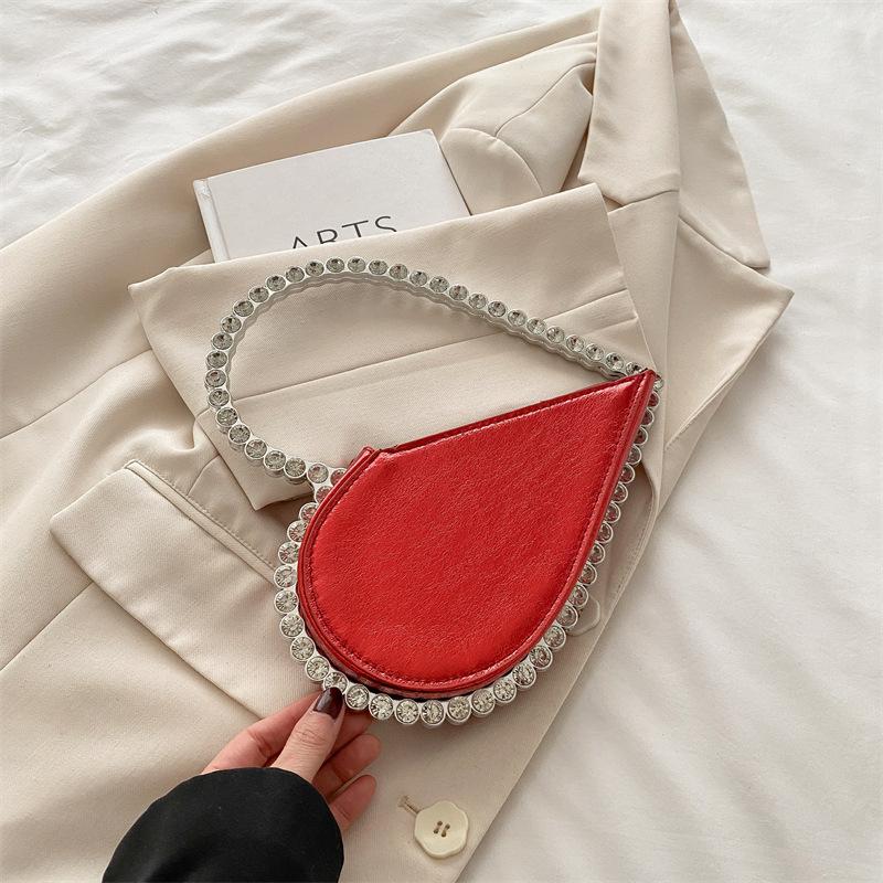 

Xiaohongshu тот же нишевый дизайн знаменитость стразы любовь банкетная сумочка французская вечерняя сумка женщины 2025