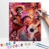 Disney Oil Painting DIY Digital Painting Music and Guitar Festival Wall Art for the Living Room and Entryway.