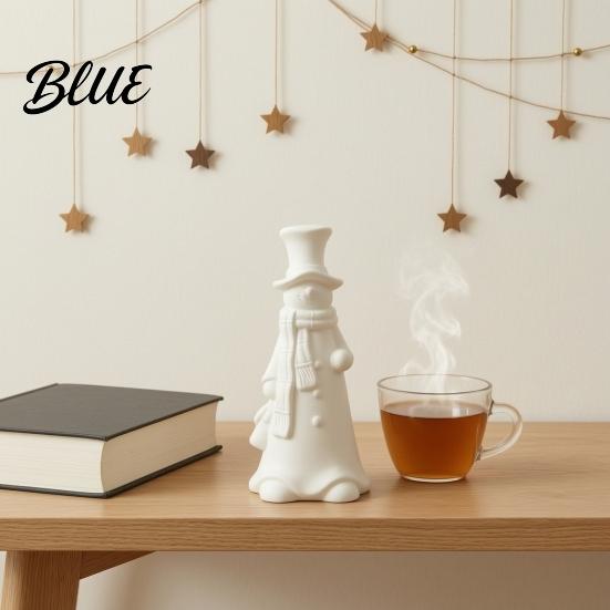 DIY White Ornament for Painting 3D Printed Smiling Snowman Statue Christmas Decor Minimalist Tall Holiday Store Display Props Tabletop Figurine Xmas