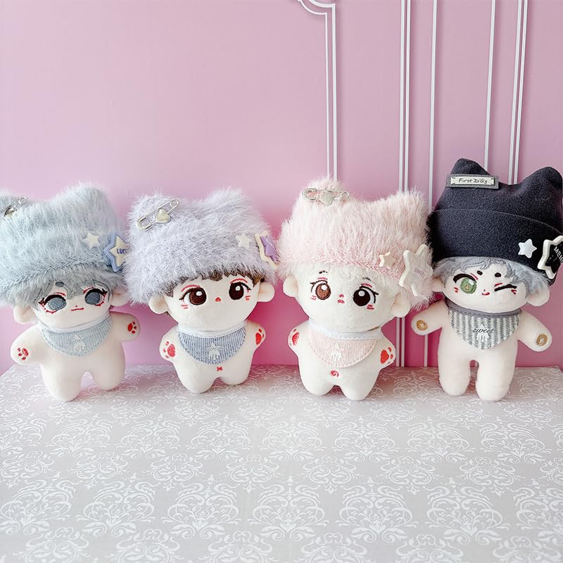 G-Trigger Plush Clothes Set: Cat Ear Knit Hat & Bib Set for 10cm Plush Toys [Oshikatsu Goods] [Item]