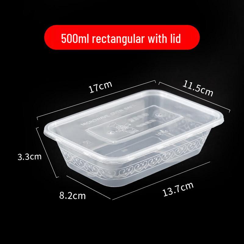 ZISIZ Disposable Rectangular Meal Box