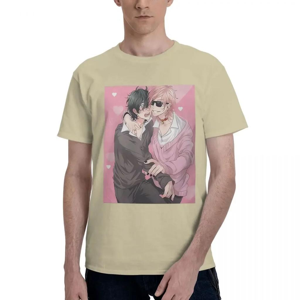 Yarichin B Club Yaoi Anime Print 100% Cotton Casual Breathable Confortable Totoro Men's Clothing Brands Mens Gifts