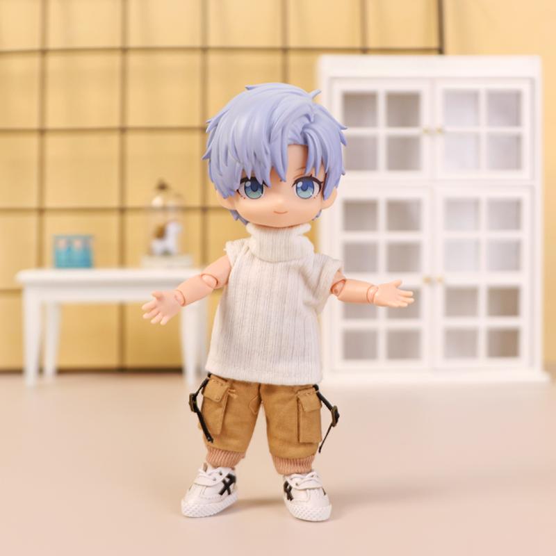 Ob11 Doll Clothes Pocket Overalls Casual Trousers for Molly, Gsc, Pd9, Ymy, Obitsu11, 1/12bjd Doll Pants Doll Accessories Toy