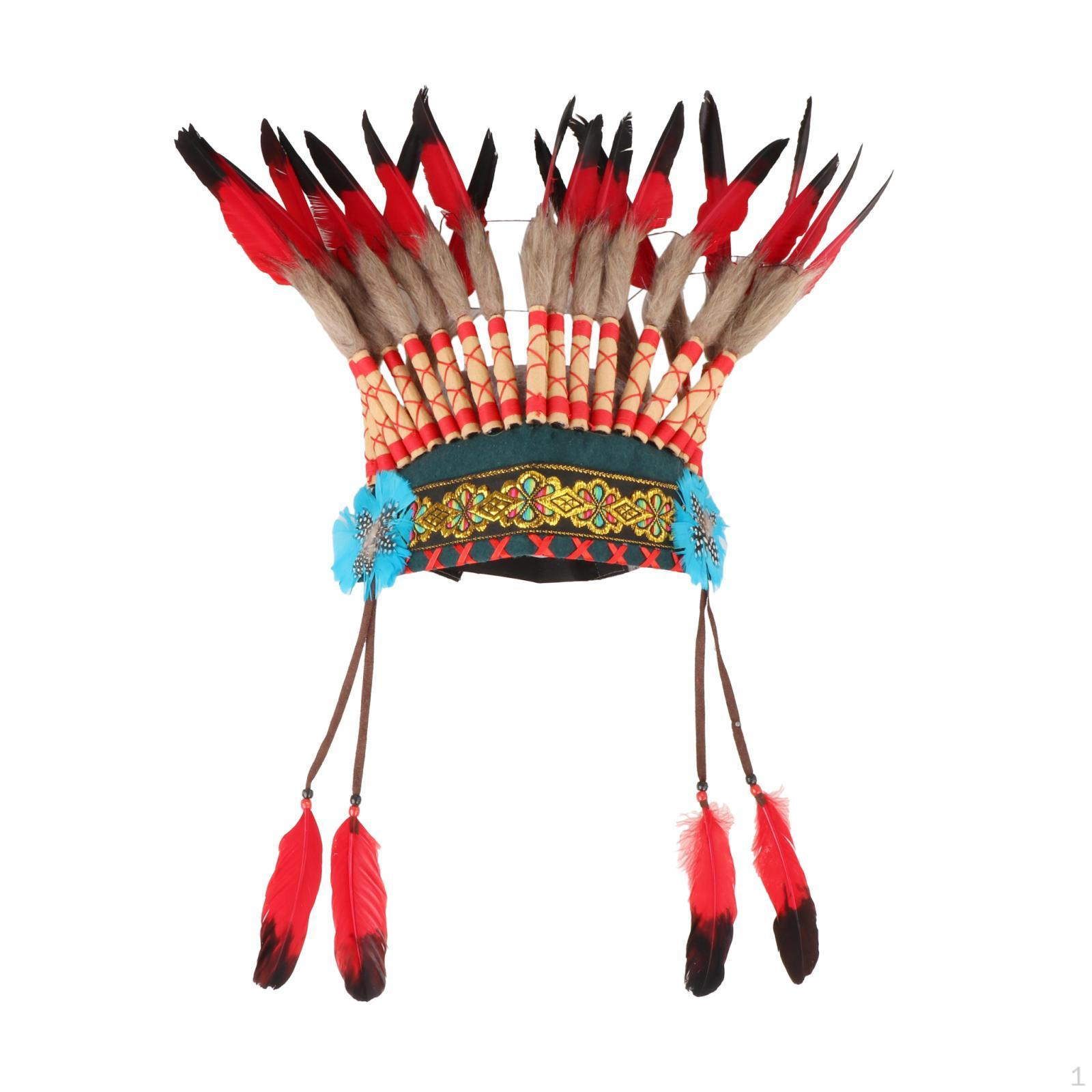 

Индейская шляпа американского вождя, реквизит для фотосъемки, головной убор для представления red and black