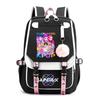 Kpop Witch Hunting Group Saja Boys Peripheral Printed Backpack Backpack, Student Campus Fur Ball Backpack CLE