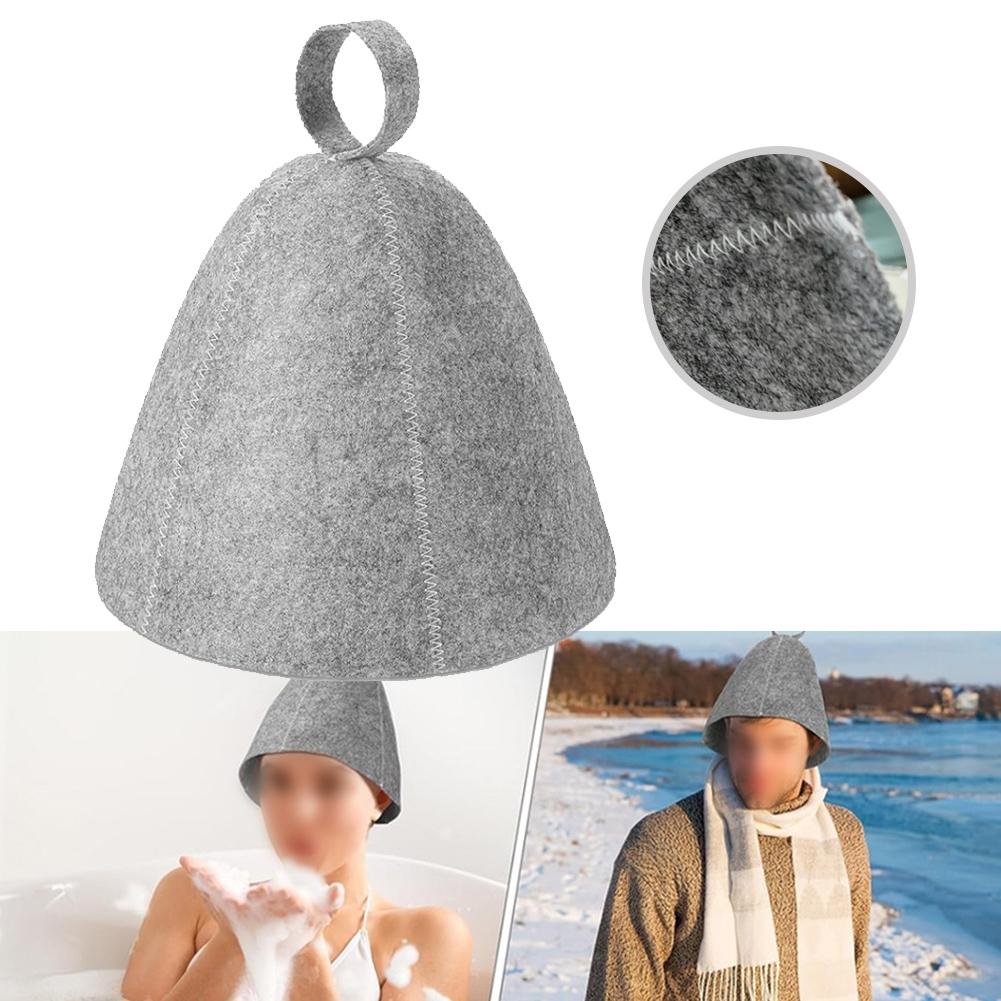 27.6*9.1inches Sauna Hat Anti Heat Felt Foldable Porosity