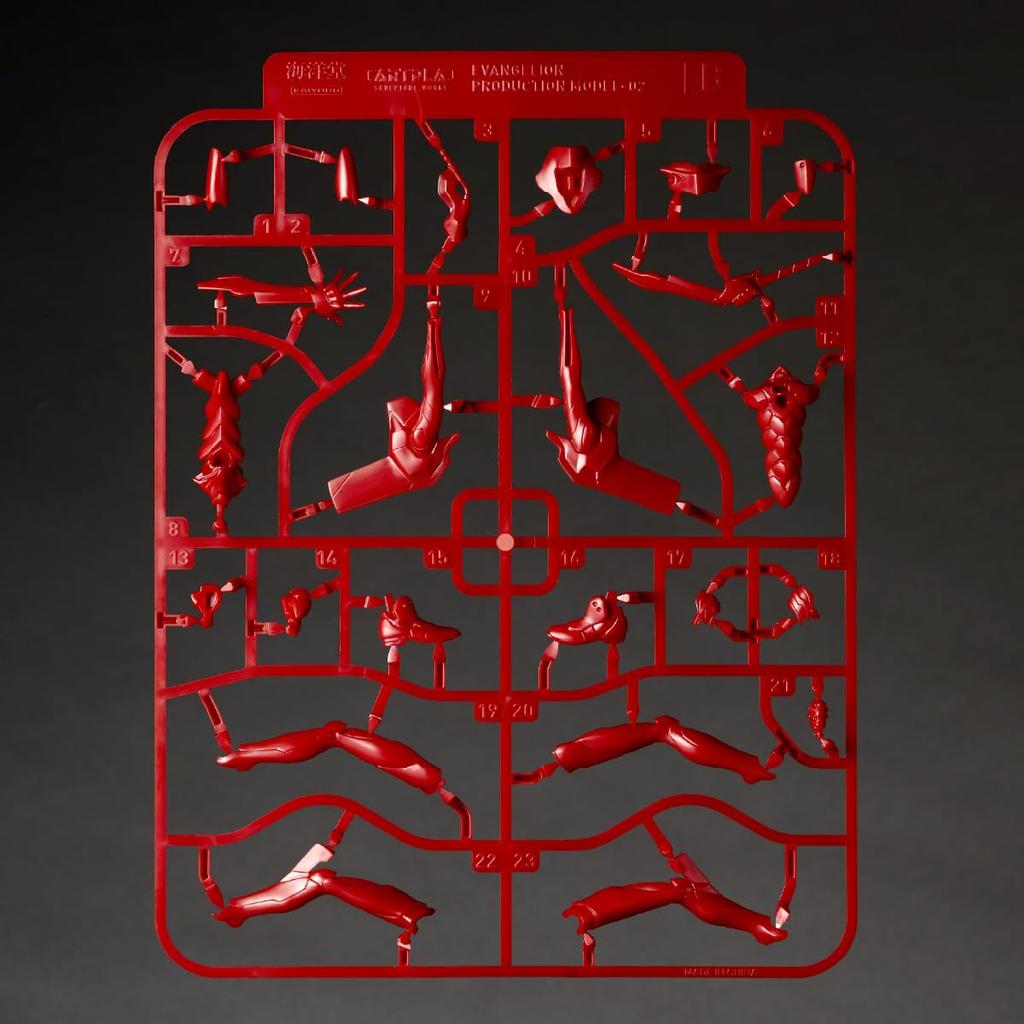 Kaiyodo Artpla SCULPTURE WORKS Evangelion Kai Intercept Unpainted Plastic Model Kit AP052 Unit-01/Unit-02/Unit-00 Tokyo-3 Non-Scale