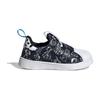 Adidas Disney x Superstar 360 I 101 Dalmatians - Детские кроссовки с принтом щенка, черные, облачно-белые ID9711