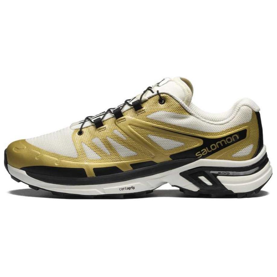 

Salomon XT-Wing 2 Comfortable Simple Non-Slip Wear-Resistant Low-Top Running Shoes Unisex sneaker Gold Black L47598600 40⅔