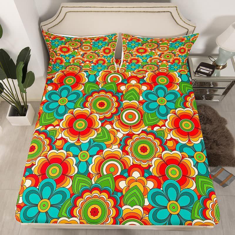 Striped Pattern Bed Hat Three-Piece Digital Printing Bedding Bed Hat Three-Piece Set Children And Adults