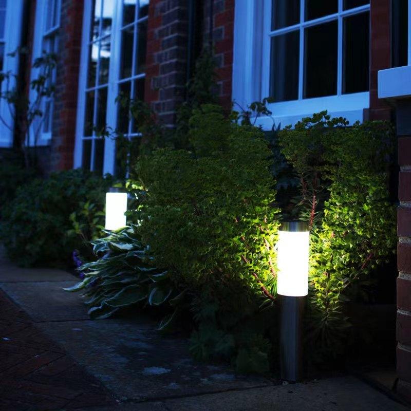 Luzes de caminho solares à prova d'água, atualizadas, para passarela, paisagem, entrada de veículos ao ar livre, luzes de ligar/desligar automaticamente para quintal, gramado, pátio