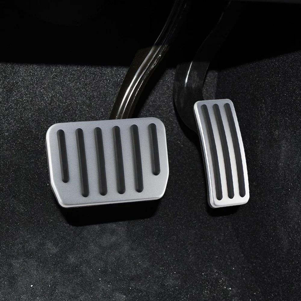 For Tesla Model 3 Y Model3 Modely 2022 - 2024 2025 Pedal Cover Gas Accelerator Brake Pedals Aluminum Alloy Pad Accessories