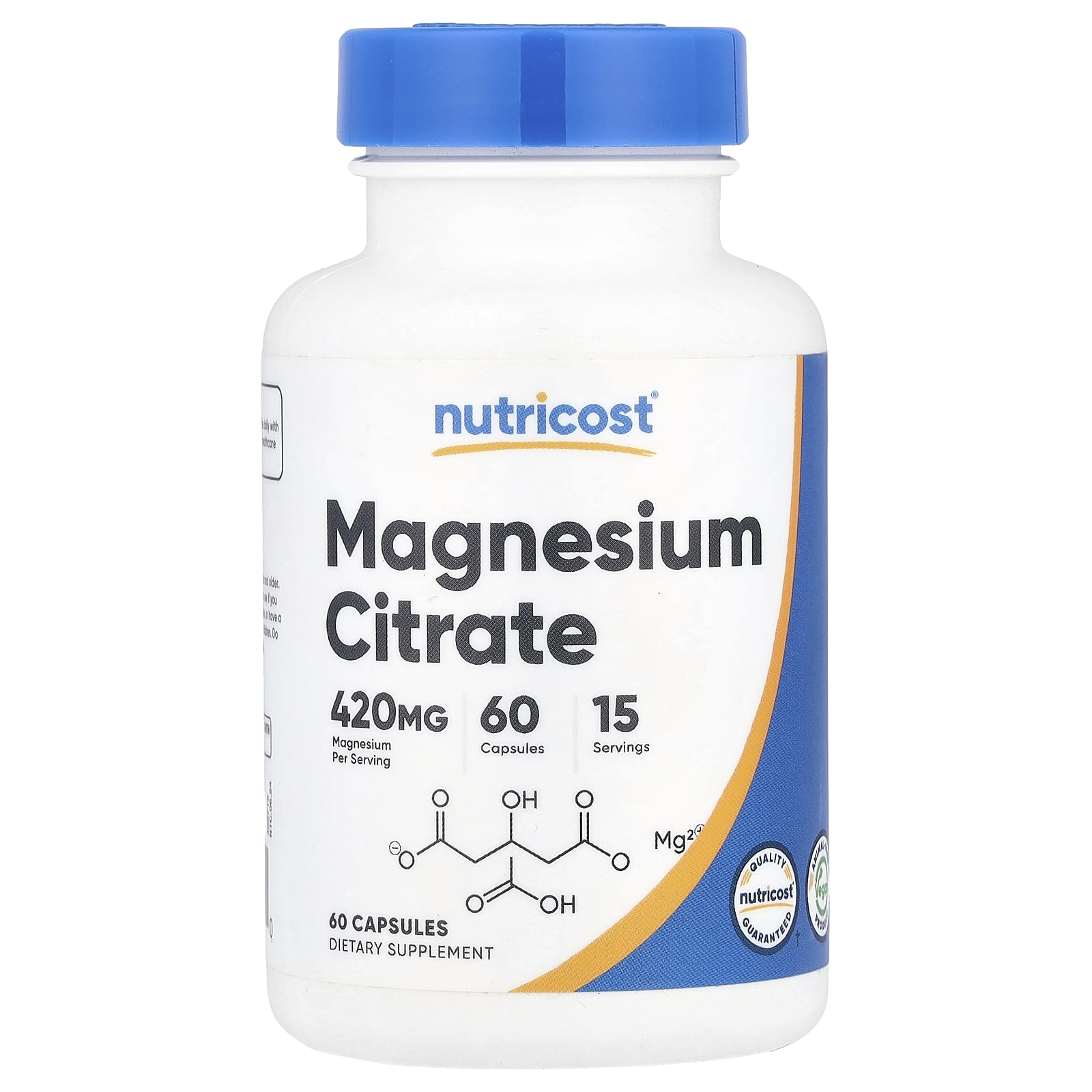 

Nutricost, Magnesium Citrate, 420 mg, 60 capsules (105 mg per capsule)