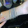 Personalized Rhinestone Crystal Stretch Bracelet for Women - Elegant, Fashionable, and Versatile Hand Jewelry