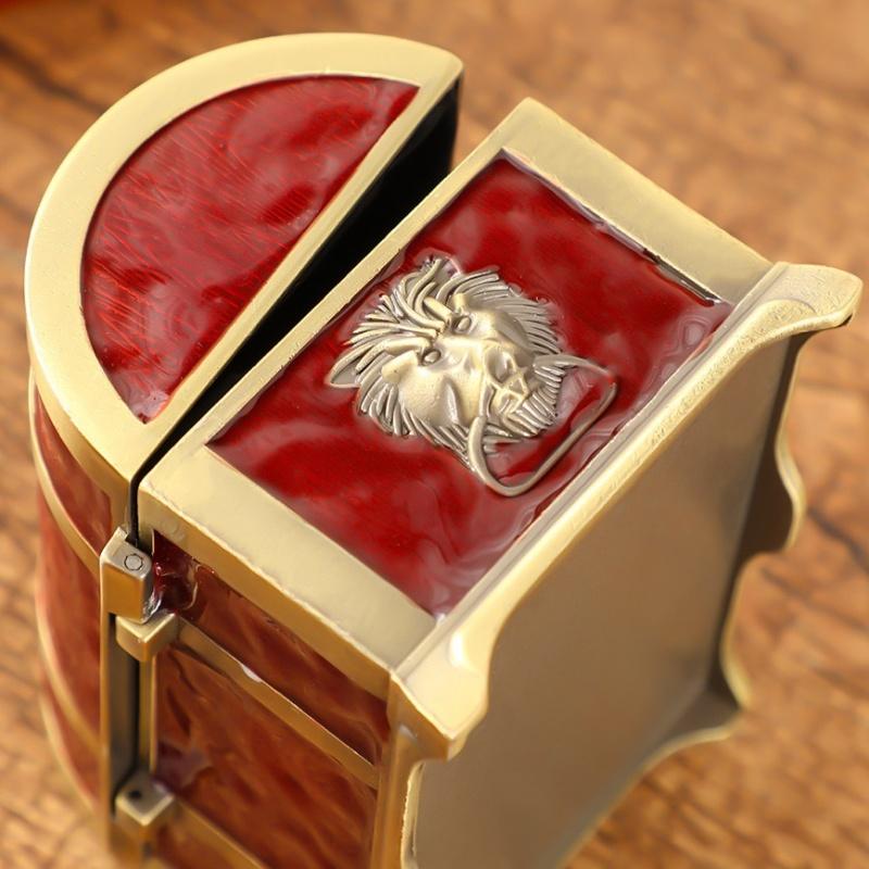 Retro Bracelet Storage Box Jewelry Organizer,European Style Enamel Alloy Necklace Ring Storage Jar Dresser Display Couple Gifts