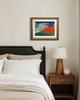 RINTO Red Fuji Fine Wind Clear Morning Katsushika Hokusai Ukiyo-e Art Panel Antique Gold Frame Japanese Wall Decor