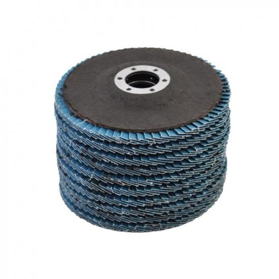 10 Pcs Premium Zirconia Grinding Wheel Flap Disc 4-1/2" × 7/8" Flap Disc 120Grit