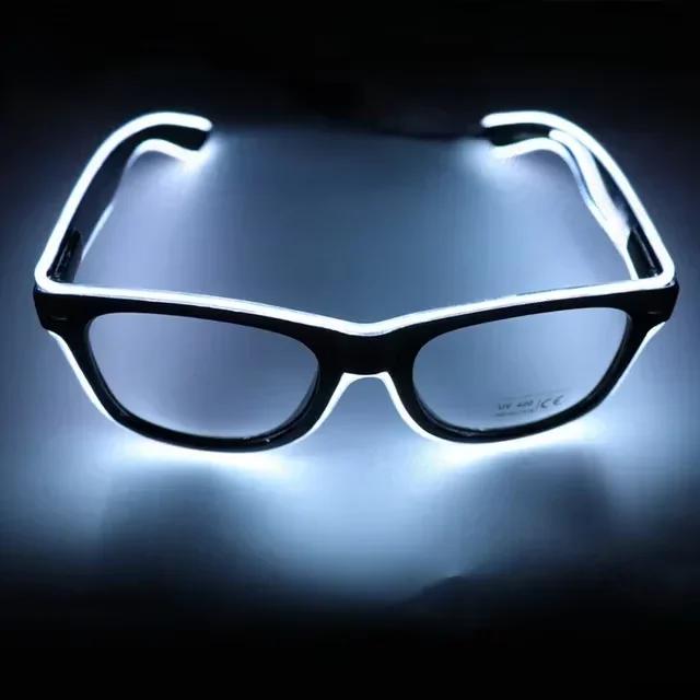 Led Glasses Neon Party Glasses Luminous Novelty Gift Glow Sunglasses LED Sunglasses Bar Party Dance DJ Bright Flashing Glasses