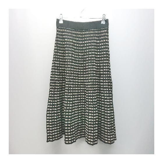DHOLIC Elastic Waist For Autumn/Winter Adult Casual Long Length Flare Skirt No markings Black Women s E [Used]