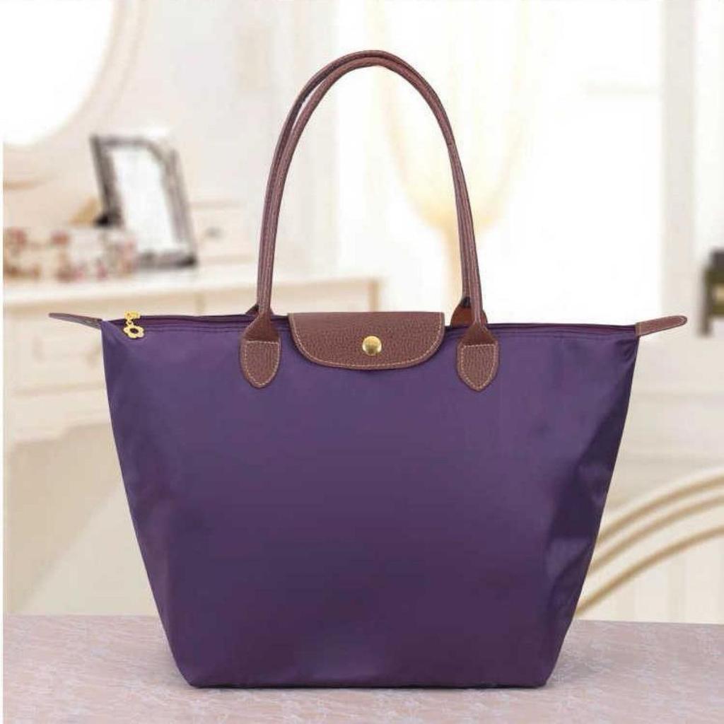 New Nylon Beach Tote Bag Fashion Womens Handbag ToteOxford Shoulder Bags Female Waterproof DumplingsFolding Shopping Bag