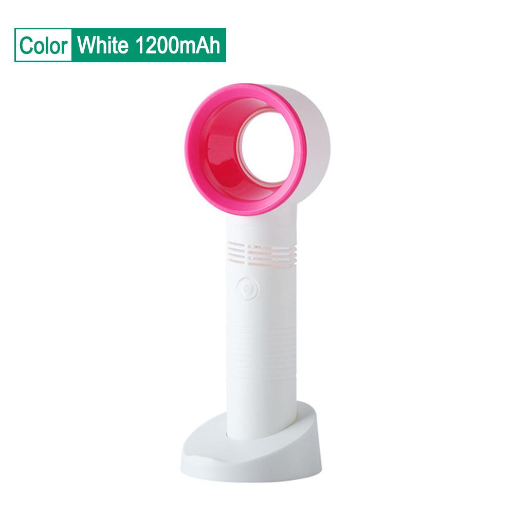 Portable Bladeless Fan Handheld Desktop Summer Mini Air Cooler No Leaf Ultra-quiet Rechargeable Fans for Travel Outdoor Office