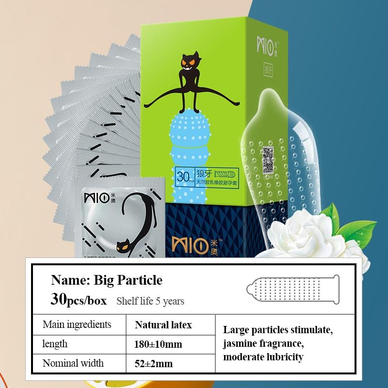 MIO 100 sztuk prezerwatywy dla mężczyzn kropkowana nić duże cząstki losowe fantazyjne prezerwatywy Sex zabawki produkty
