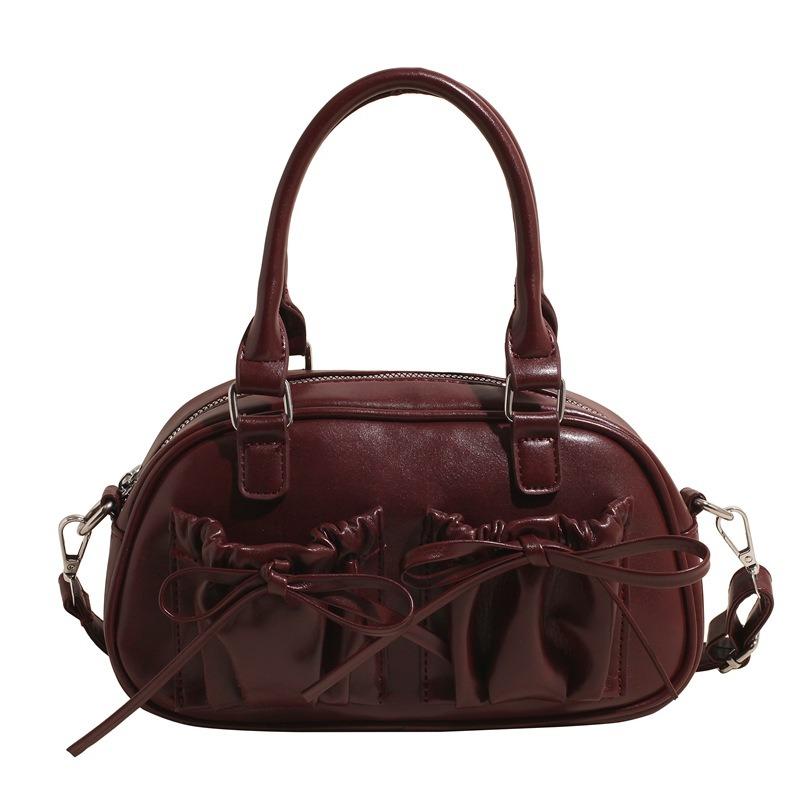 New spring and summer bags, women's handbags, straps, bows, large-capacity shoulder messenger bags