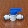 1/4" 3/8" OD Tube Tap Shut off Ball Valve POM Quick Fitting Connector Tee Elbow Reducer Aquarium RO Water Filter Reverse Osmosis