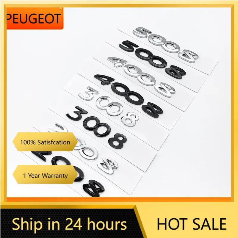 Adesivo per Auto 2025 Caldo Per Peugeot 2008 3008 4008 5008 Parti Accessori Auto ABS Bagagliaio Coda Lettere Cromate Parole Logo Emblema E