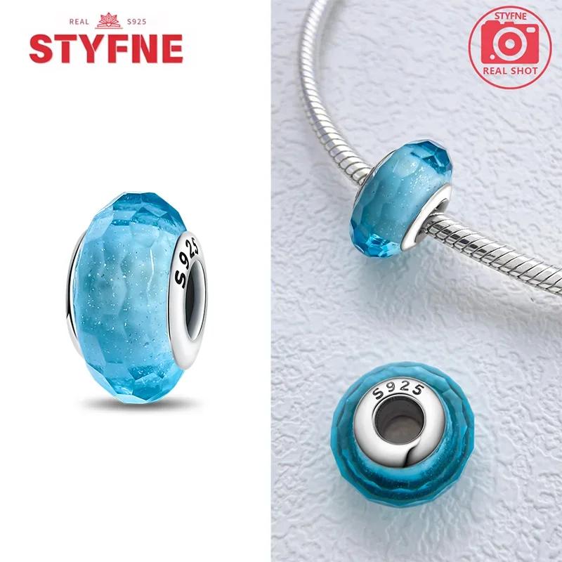 Copperblue Series Crystal Enamel Murano Charming Bead Copper Color Beads Fit Original Bracelet For Women Diy Jewelry Gifts