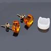 4PCS/set DIY Silicone Earring Ear Stud Mold Making Jewelry Resin Casting Mould Craft Tool Silicone  Earring Back Settings Molds