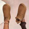 Flats Platform Ladies Shoes  Winter Women Short Plush Warm Snow Boots Casual Shoes Suede Fur Chelsea Ankle Comfortable Boots