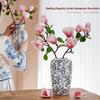 Chinese Magnolia Vase: High-Grade Blue & White Porcelain for Elegant Living Room Decor