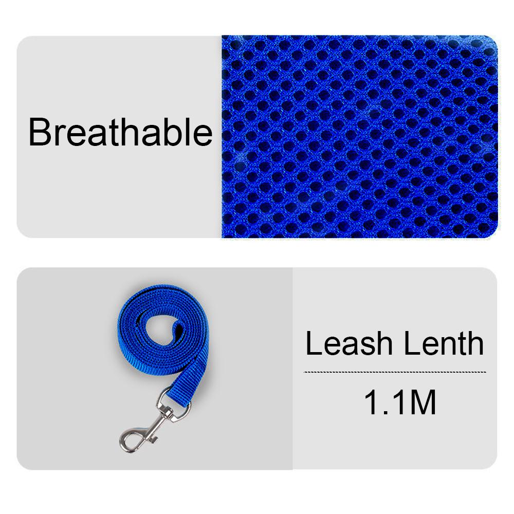 Reflective Pet Harness for Small Medium Dogs Cats Breathable Pets Vest Harnesses And Leash Set For Beagle Pug Dog Accessories