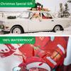 Santa Claus Car Decoration Front Seat Covers, Towel Car Seat Protector For Outdoor, Camping, Snow, Workout, Running, Seat Protector Universal Fit For
