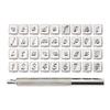36pcs Steel Alphabet Number Stamp Punch Set for Leather Wood Craft Tools Kit Metal Leather Punch Tools Staming Leathercraft