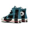 Converse Chuck Taylor All Star 1970s "Love Graphic" Love Pattern Round Toe Lace-up High Top Espadrilles Women's Teal & Black