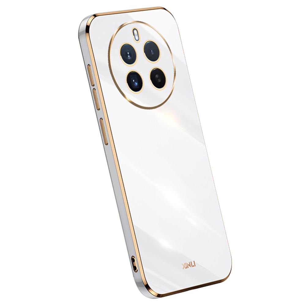 XINLI For Realme 12 4G/12+ 5G/Narzo 70 Pro 5G Case Bump Proof TPU Electroplated Phone Protector