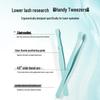 Multifunctional Adhesive-Free Eyelash Tweezers for Lower Lashes - Flat Tip for Extensions and Beauty Makeup.