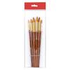 6 Pezzi Pennello Professionale Pennello per Pittura ad Acquerello Pennello con Setole in Nylon per Acrilici Acquerello Pittura ad Olio